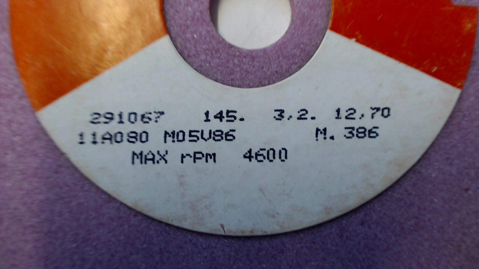 MoleMab 291067 145. 3,2. 12,70 Grinding Wheel 12mm/.47inch center hole