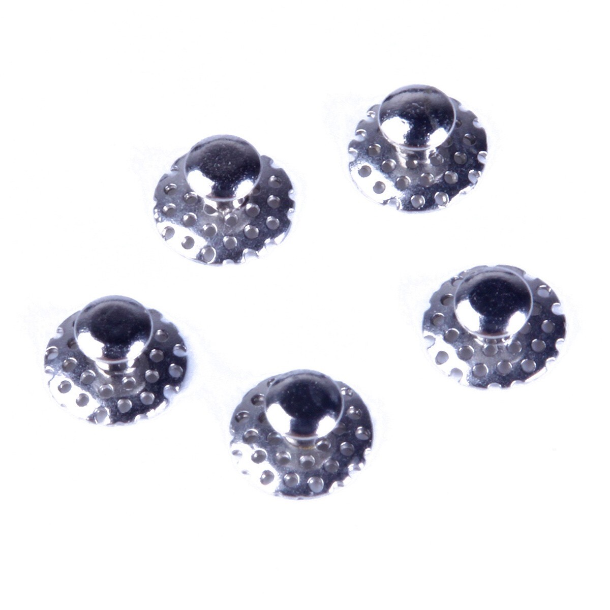 AZDENT Dental Orthodontic Lingual Buttons Bondable Round /Crimpable Hook Stops