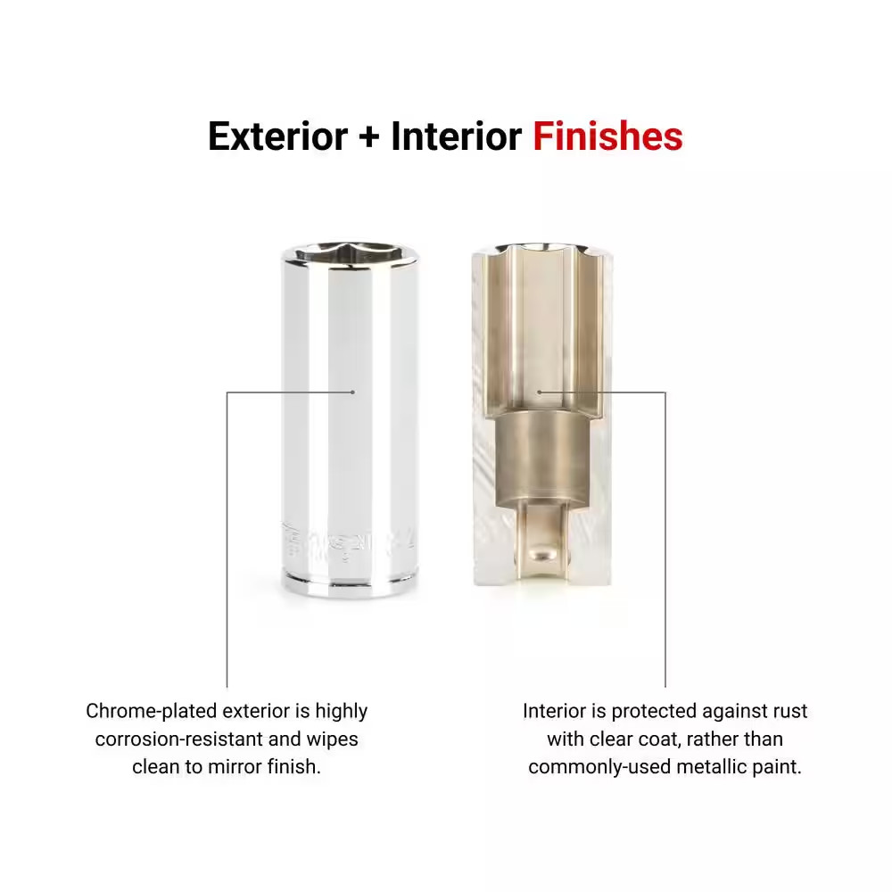 3/8 In. Drive X 1 In. Deep 6-Point Socket
