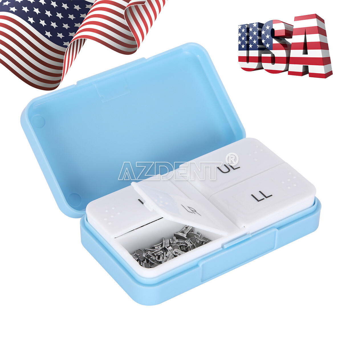 AZDENT Dental Orthodontic 1st Molar Buccal Tubes Bondable Non-Conv Roth/MBT .022