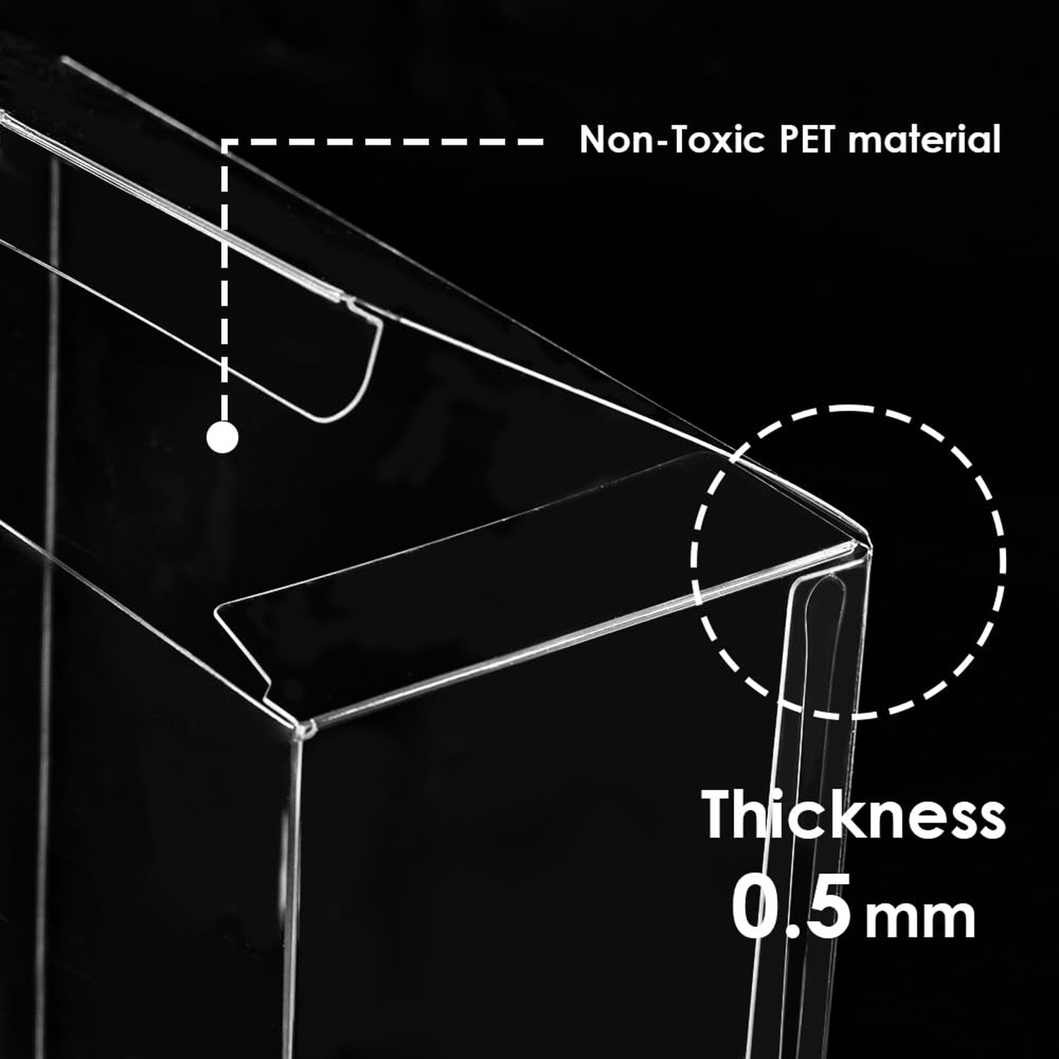 Baskiss 2 Pack Protector Case for Funko Pop Moments, Ultra Thick 0.5mm Clear …