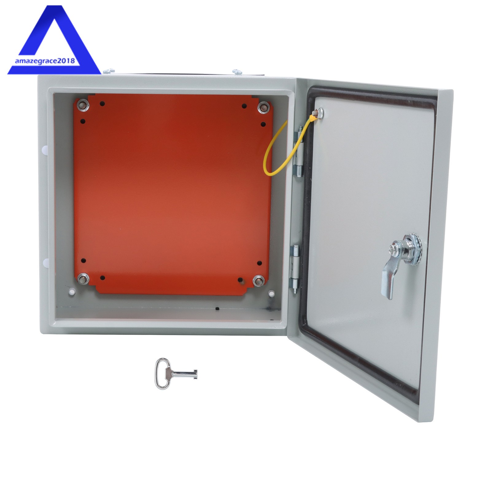 12×12×6” Carbon Steel Electrical Enclosure IP65 Wall Mount Junction Box w/ Lock