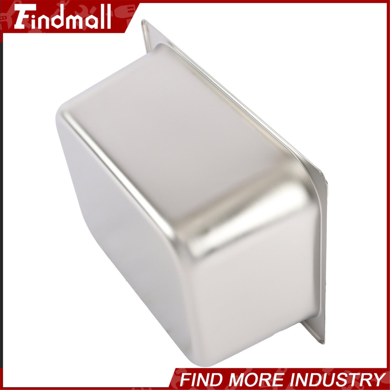 Findmall 2 Pack Hotel Pans 1/2 Size 6″ Deep Stainless Steel Steam Table with Lid
