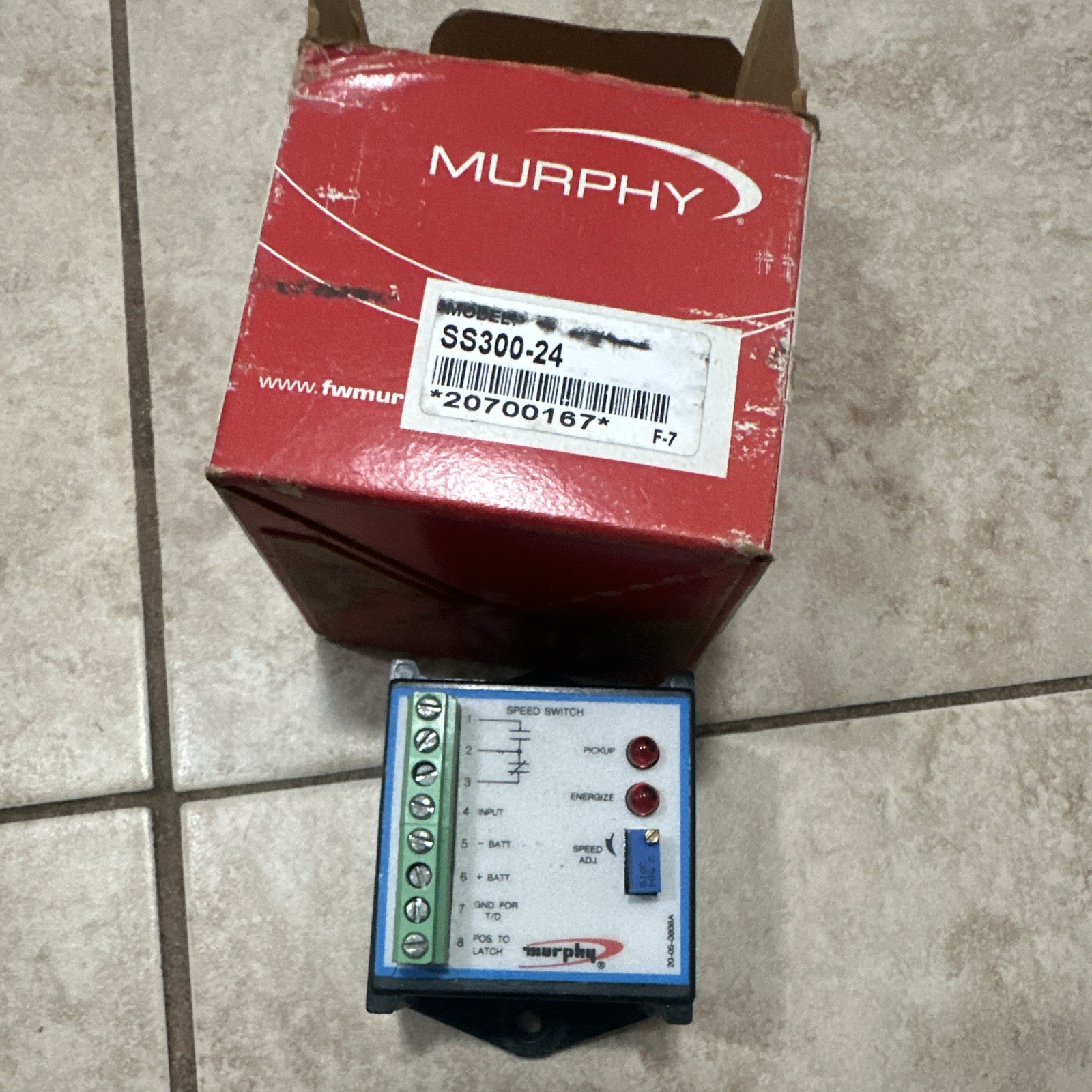 Murphy SS300-24 Speed Switch Module, 24V DC, Chassis Mount, 1A, 1HP