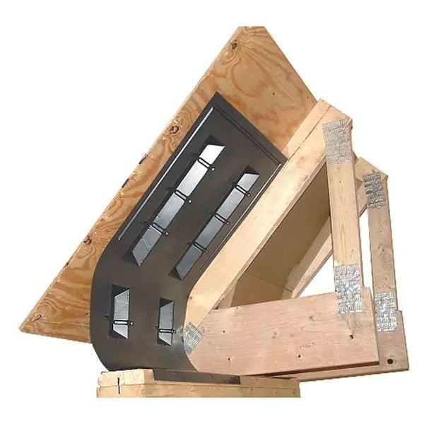 Accuvent 22.5 in. x 1.5 in. Black Soffit Insulation Baffle
