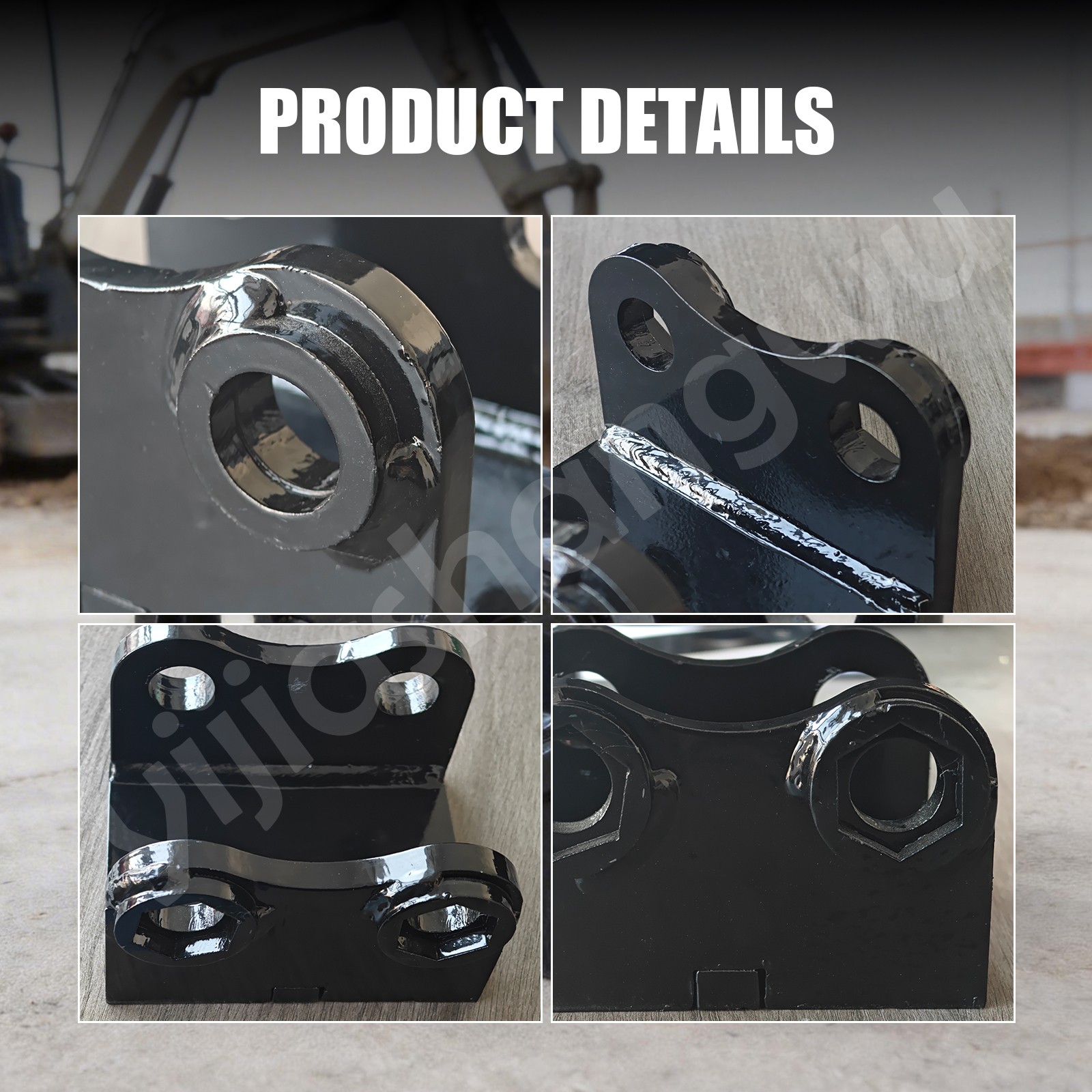 Chinese Mini Excavator Bucket / Attachment Ears – Fits 1″ Pins / 25mm – Weld On