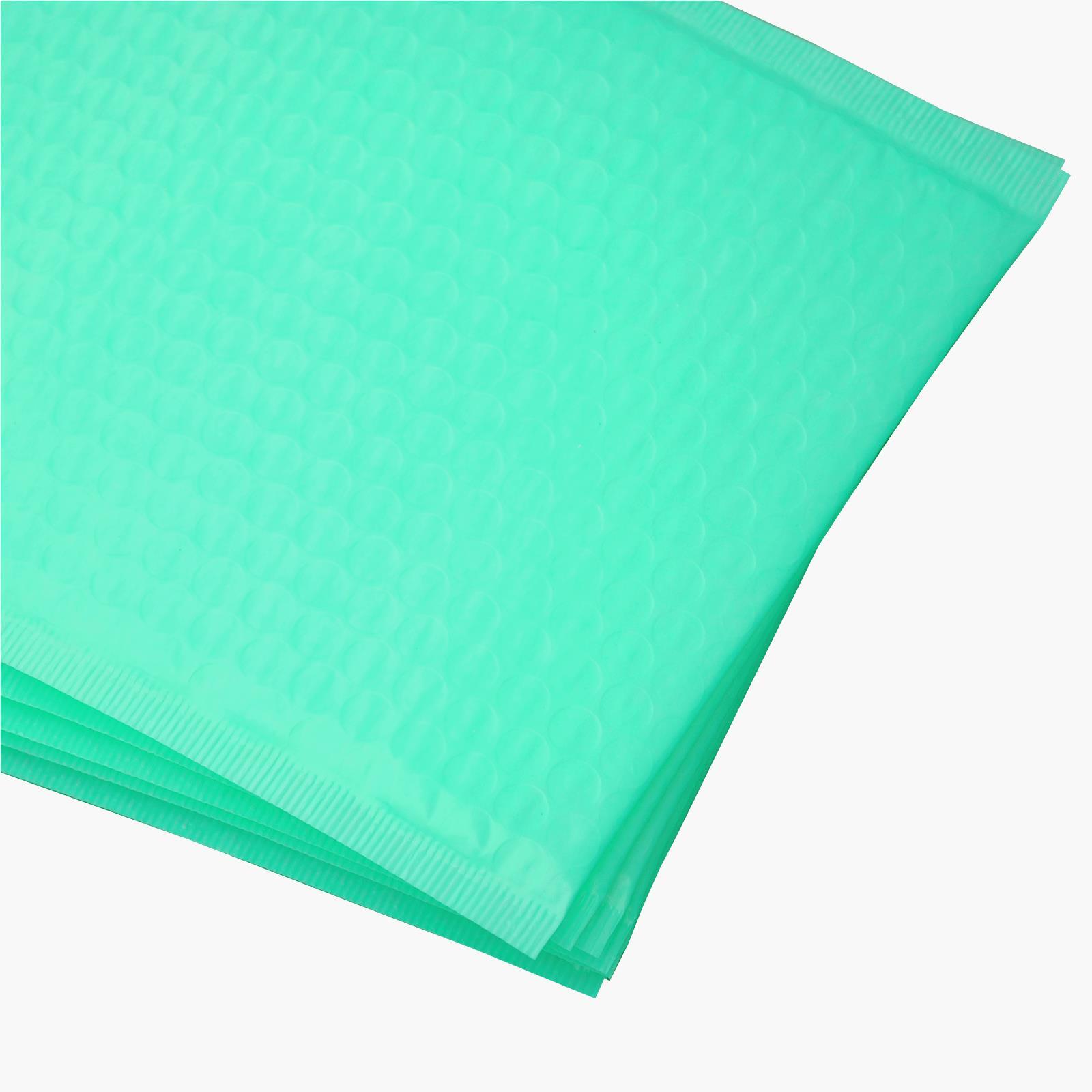 AirnDefense Any Size Green Poly Bubble Mailers Plastic Shipping Padded Envelopes