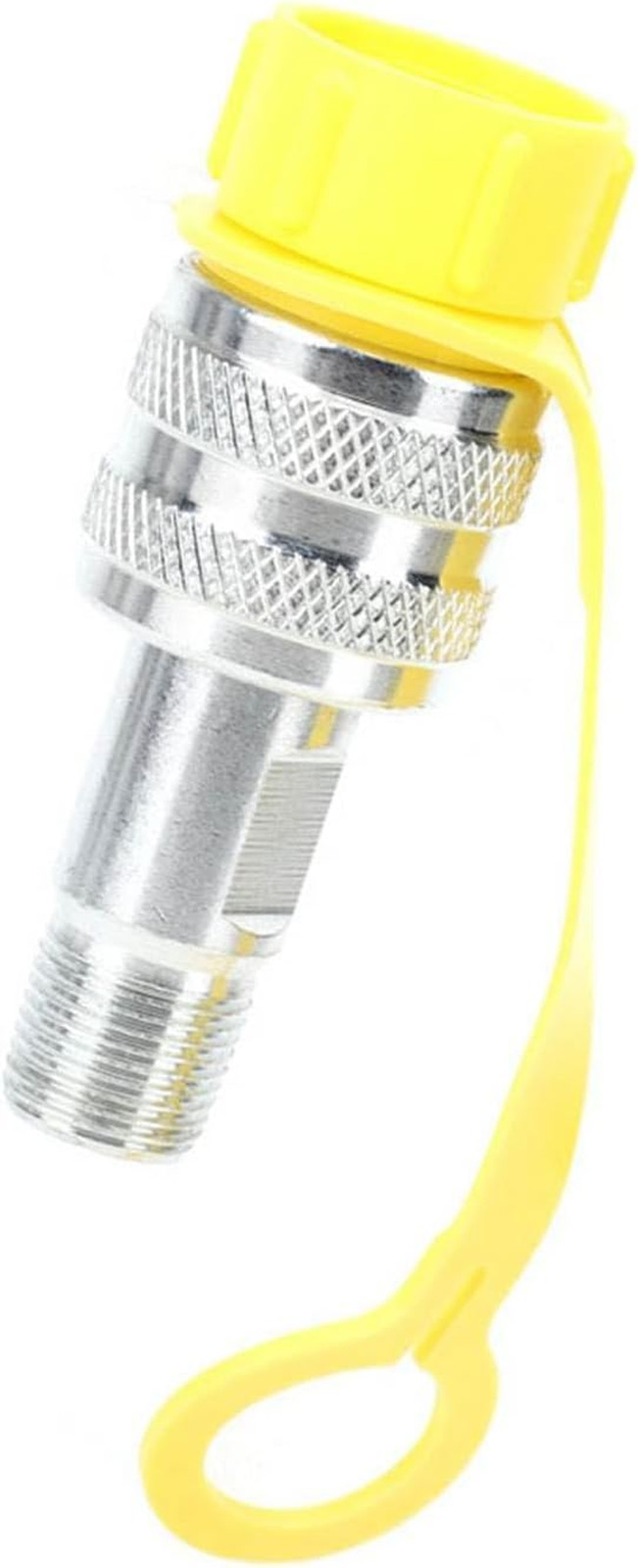 Hydraulic Coupling Quick Disconnect Set ZG3/8 Mechanical Oil Pipe Coupler Chrome