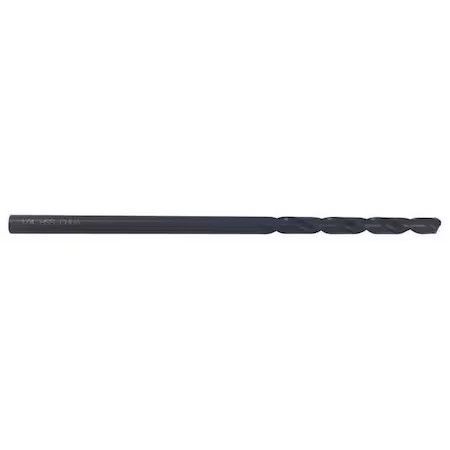 Aircraft Drill, 3/8X12 In, Hss, Blk Oxide, 5Tvl3