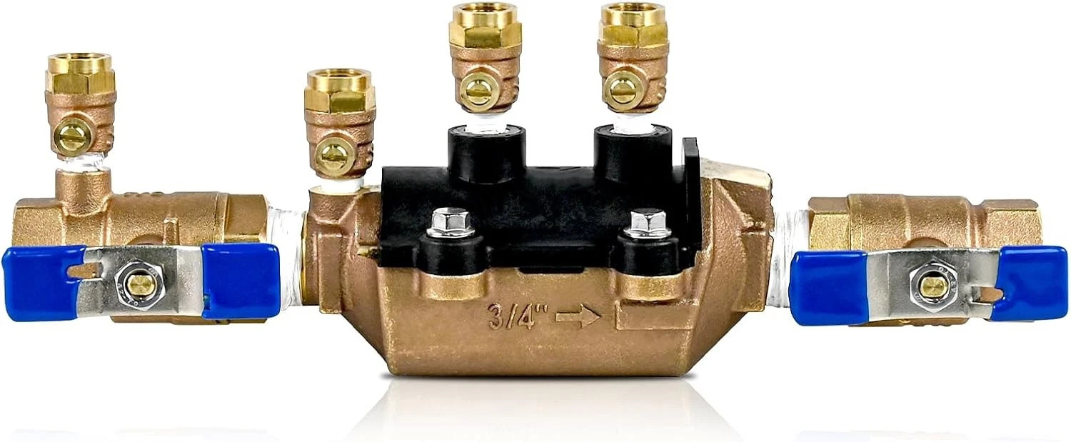 Watts 3/4″ LF007M3-QT Lead Double Check Valve Backflow Preventer – LF007M3QT