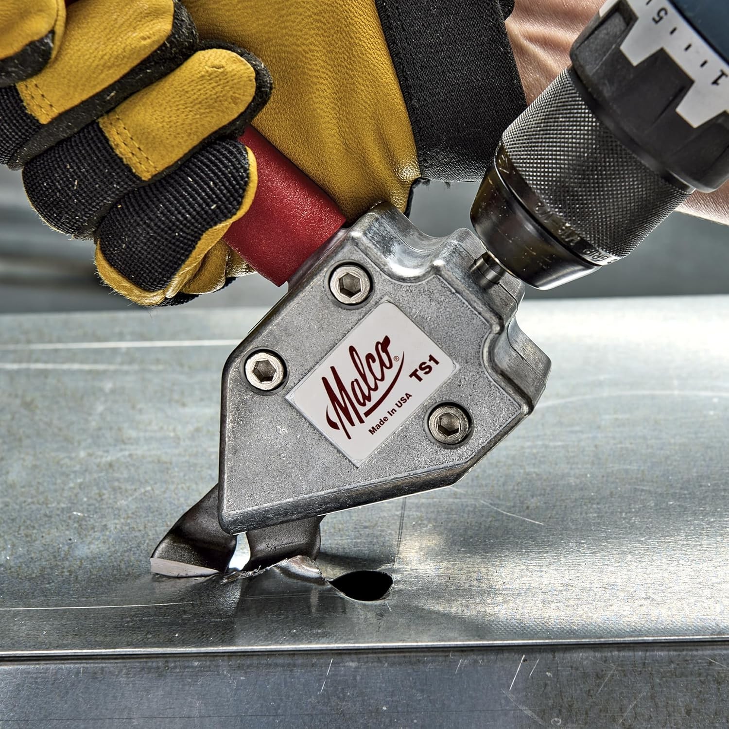20 Gauge Sheet Metal Cutting Attachment for Corded or Cordless Drill