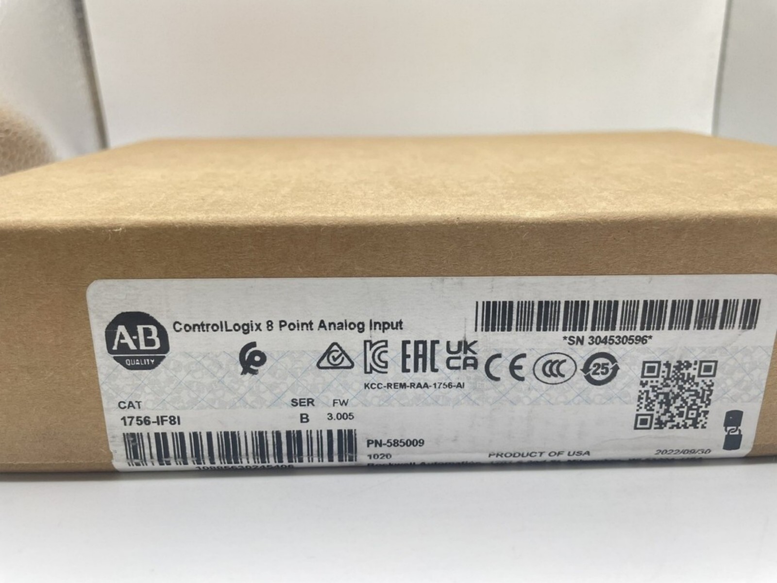 New Sealed AB 1756-IF8I/B ControlLogix 8 Point Analog Input 1756IF8I serB US