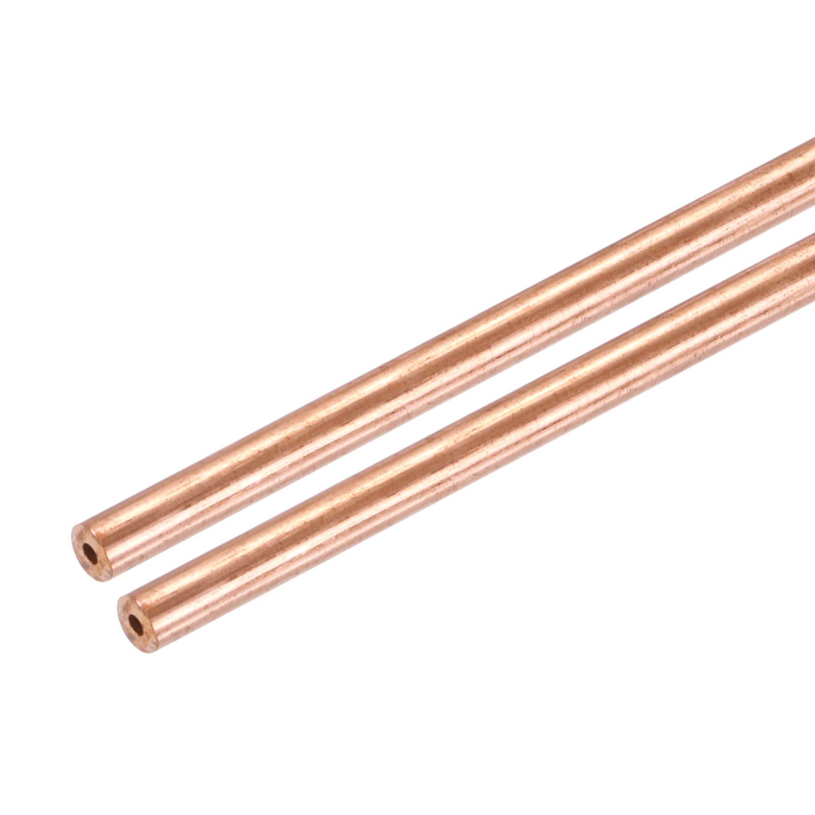 3mm OD x 1mm Wall Thickness x 300mm(11.8″) Length Copper Round Tube(Pack of 2)