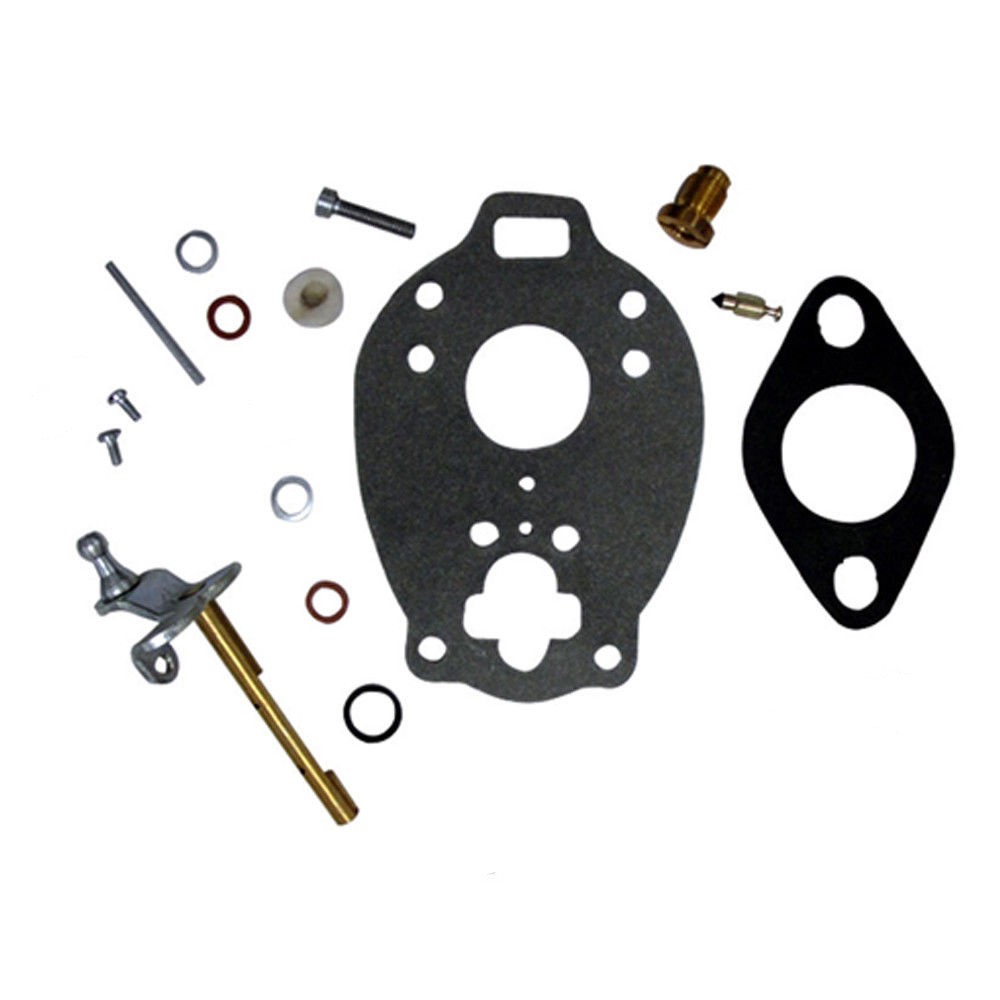 Tractor Carburetor Kit with Float & Fuel Screen Fits Ford New Holland 2N 8N