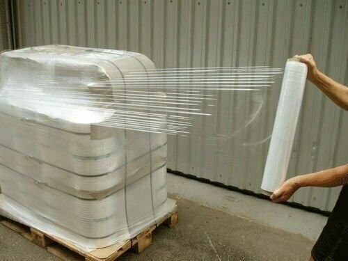 18″ x 1500FT 80 Gauge Pallet Wrap Stretch Film Shrink Hand Wrap 1500′ 4 Rolls
