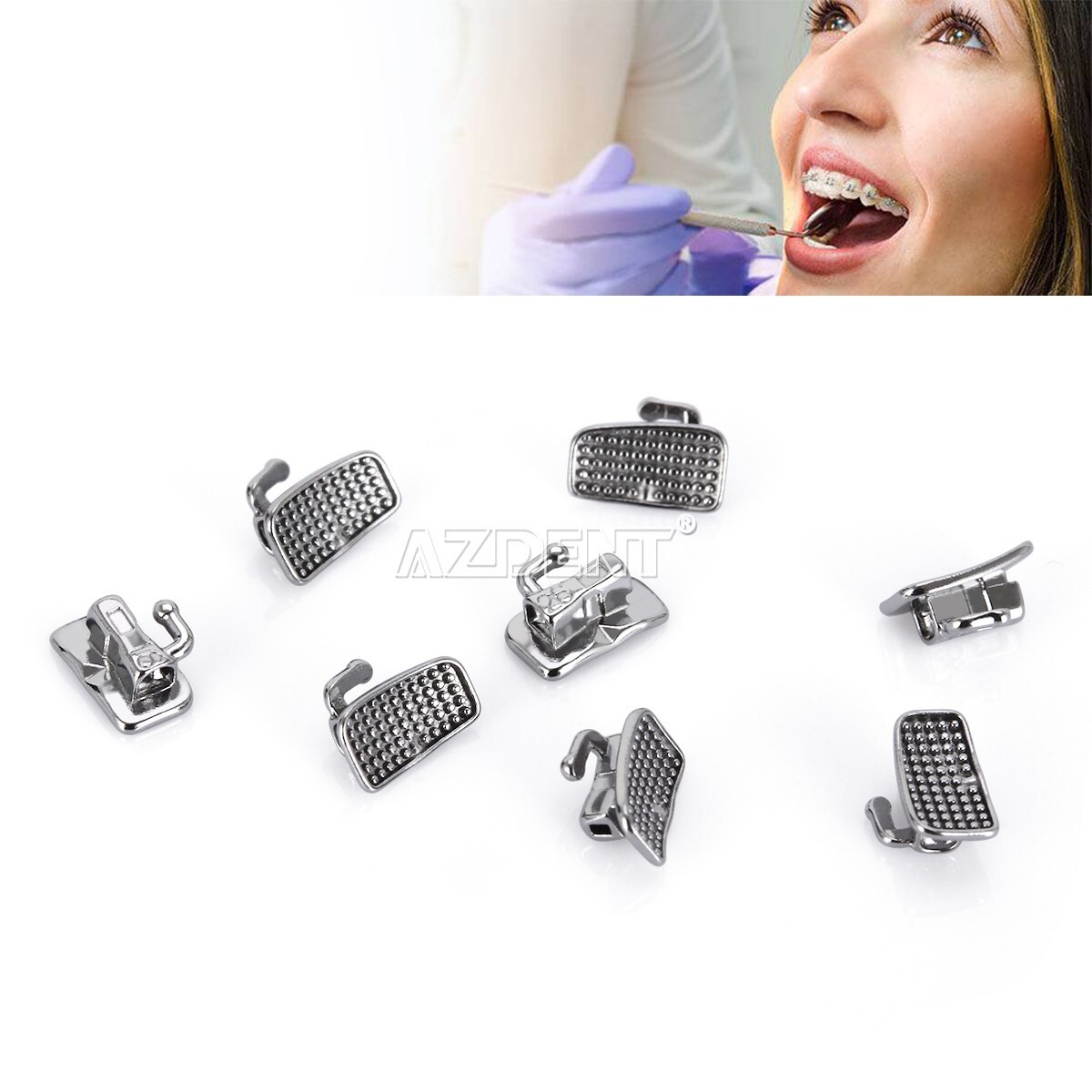 50Sets Tubos bucales de ortodoncia dental 1er molar Bondable MBT 022 monobloque