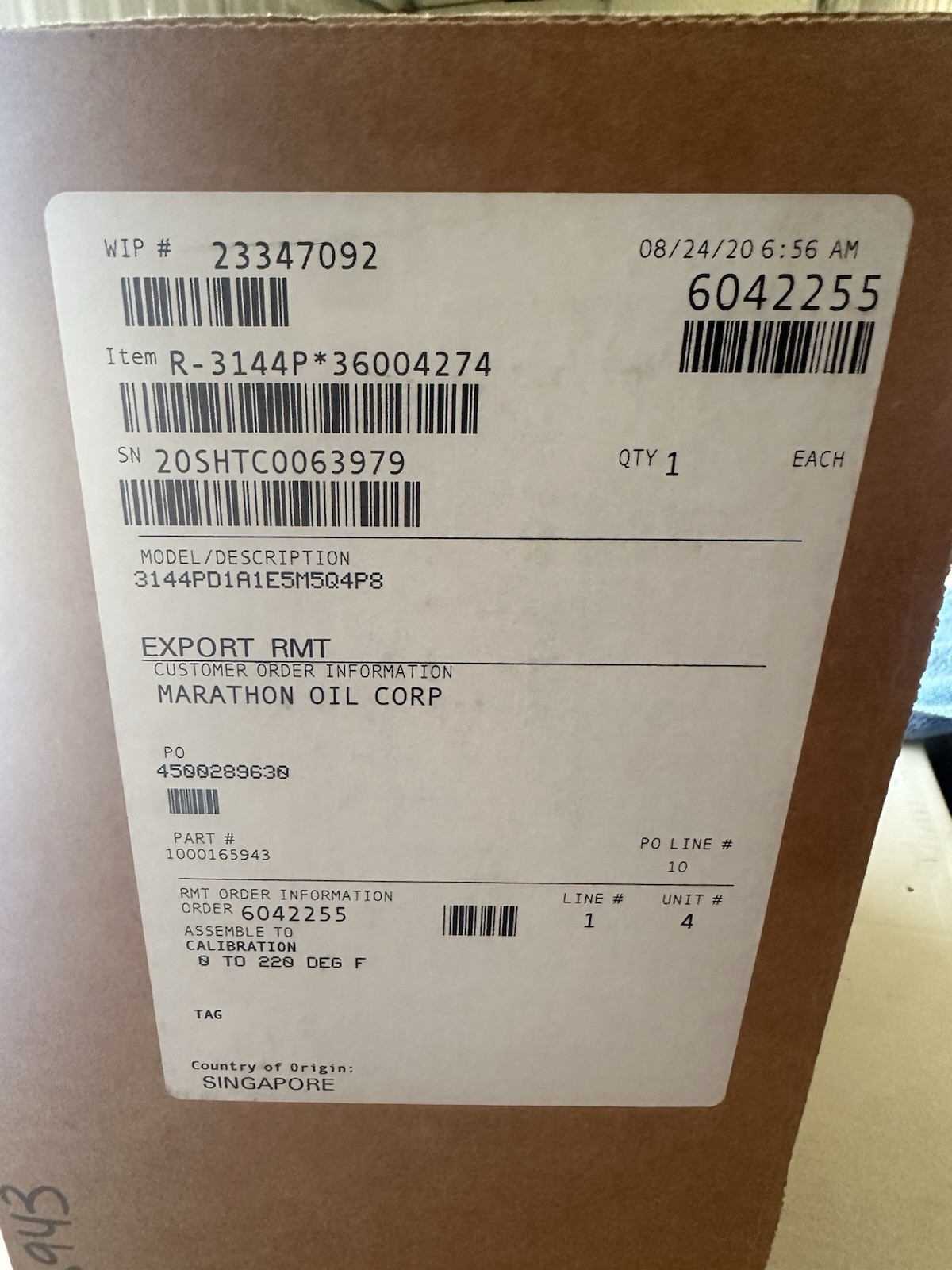 ROSEMOUNT 3144 PD1A1E5MQ4P8 TEMPERATURE TRANSMITTER