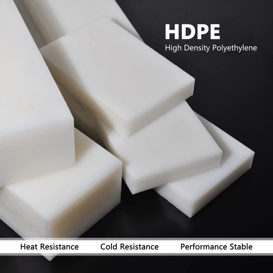 HDPE Block WhitePE Polyethylene Rectangular Solid Plastic Tapping（2″ x 12″ x 3″）