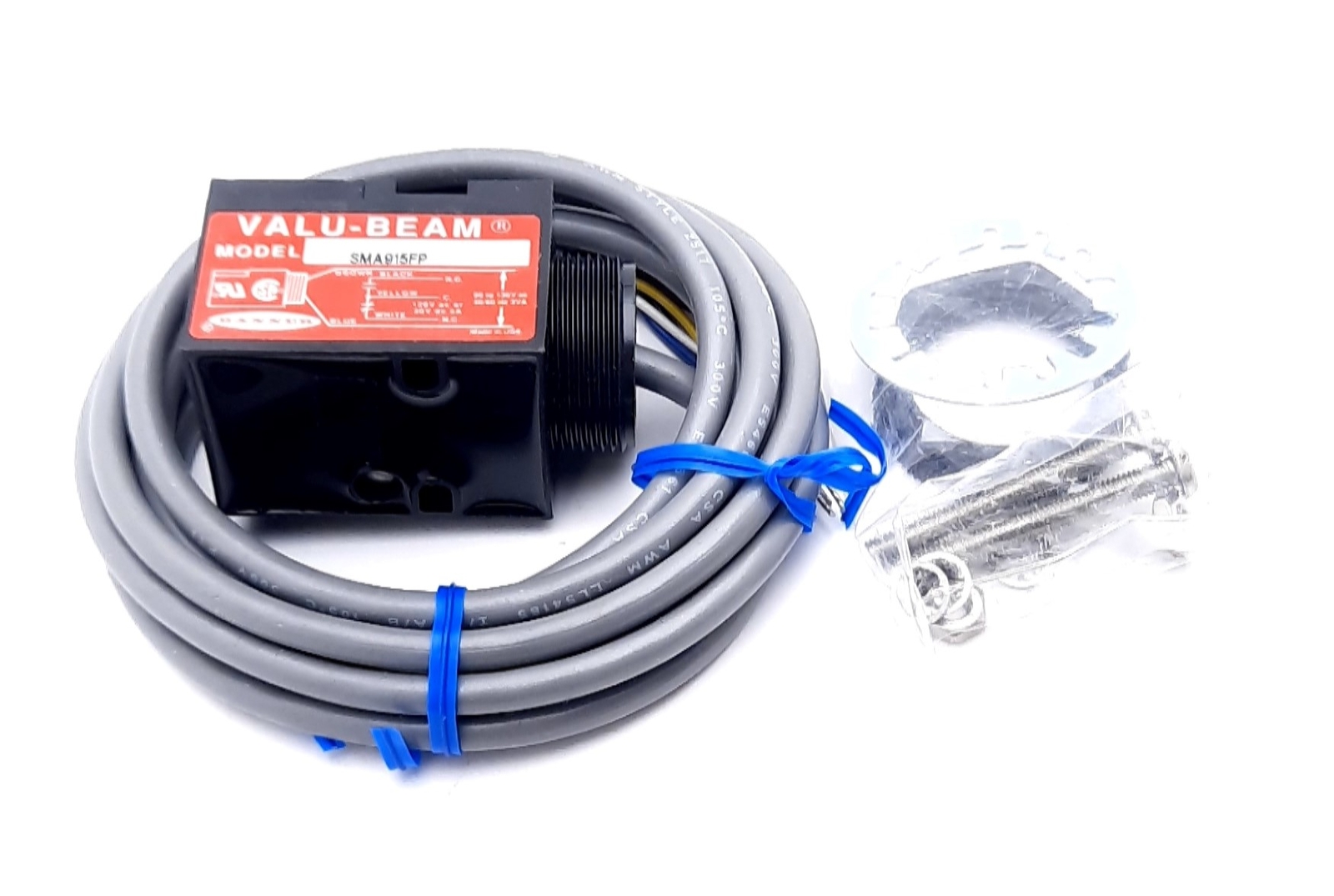 Banner SMA915FP Valu-Beam Photoelectric Sensor Fiber Optic 90-130VAC SPDT