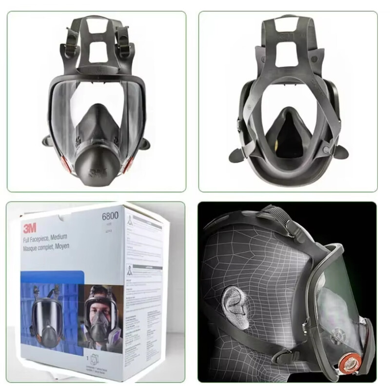 6800 Full Facepiece Reusable Respirator Full Face Gas Mask Medium Masks M Size
