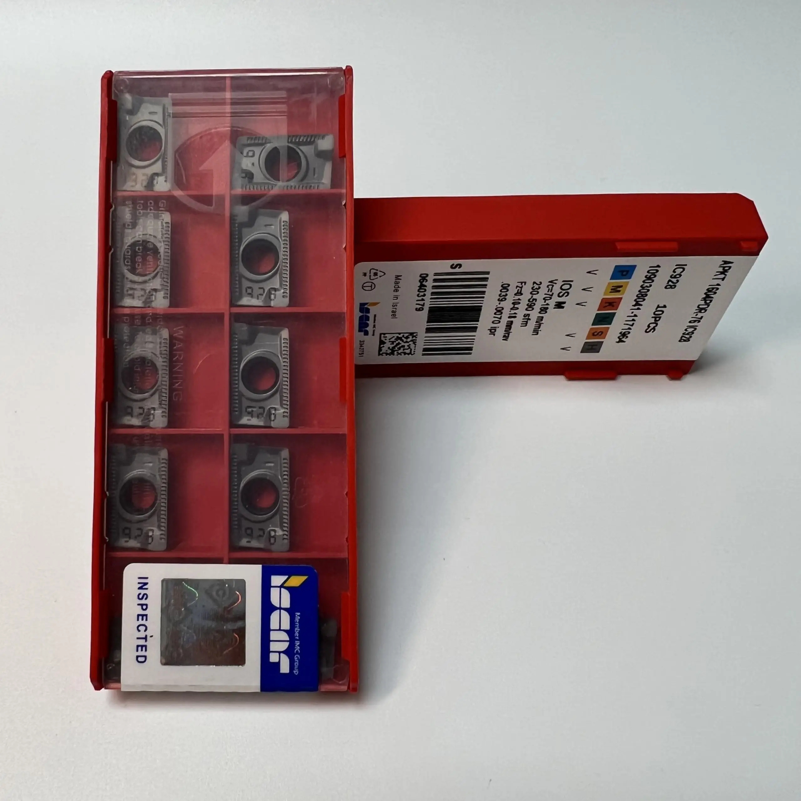 ISCAR / APKT1604PDR-76 IC928 / Blade CNC d’alliage dur 10 Pcs