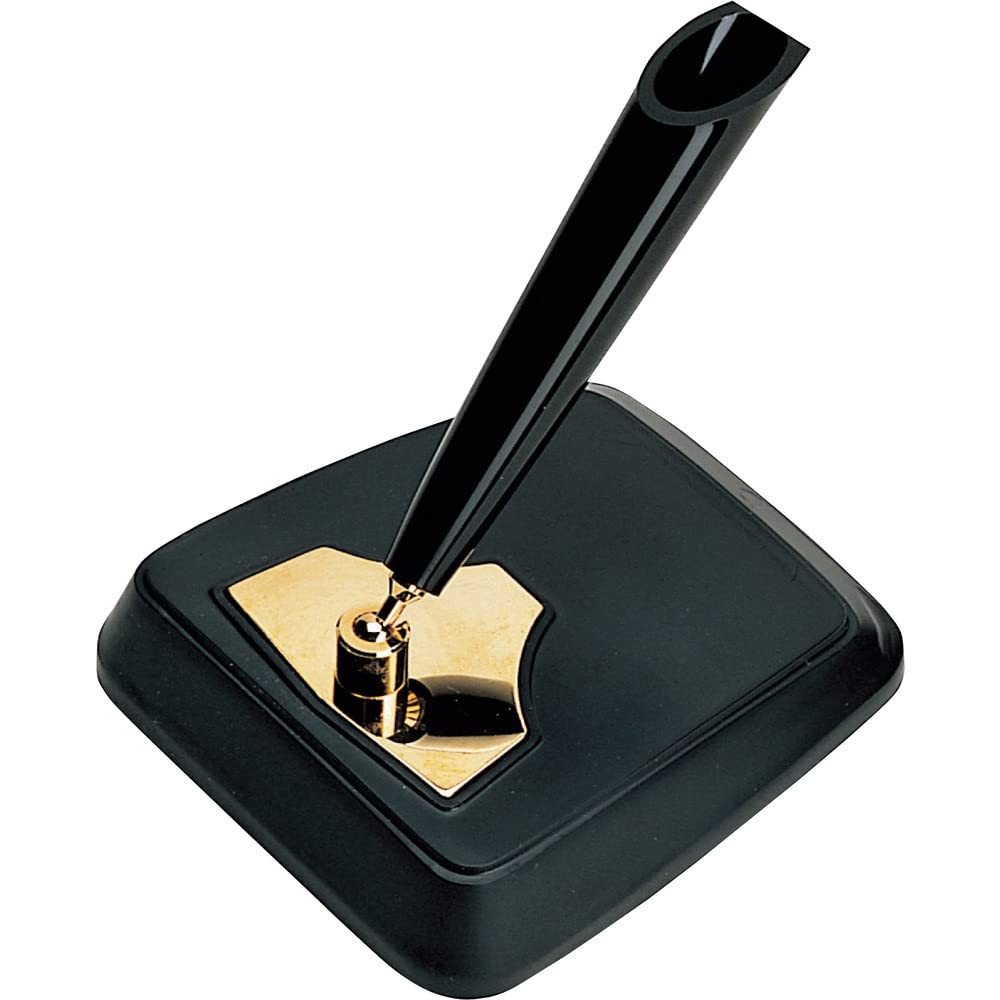 Black Resin Pen Stand 3 Inch Classy Design for Office or Home Use