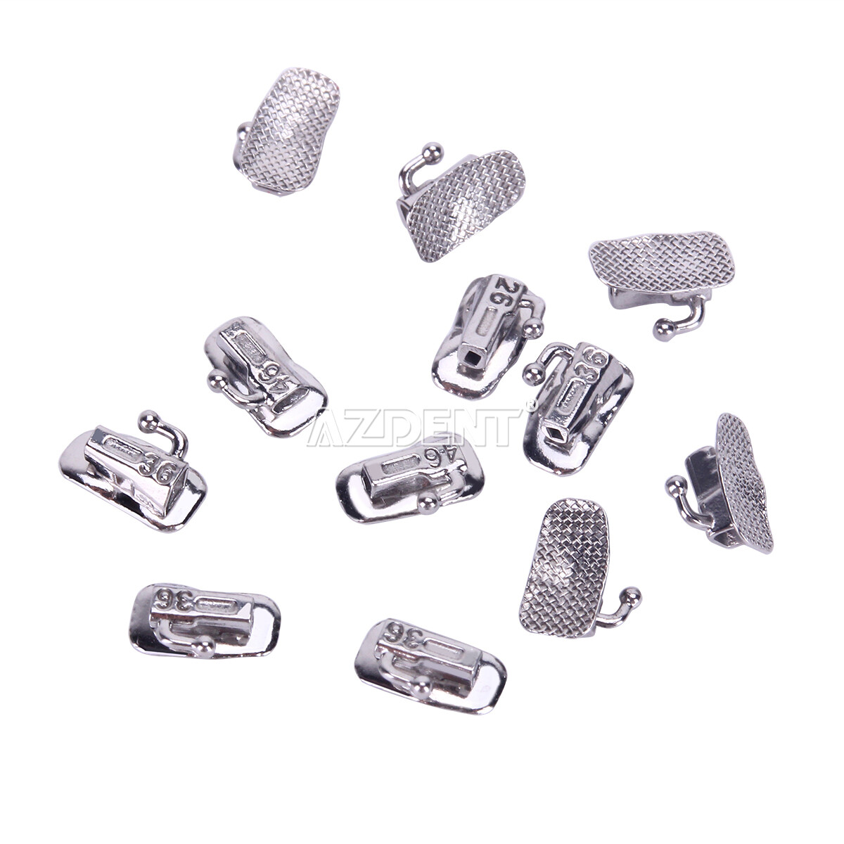 50Set Dental Orthodontic Buccal Tube 1st Molar Roth 022 Bondable Non-convertible