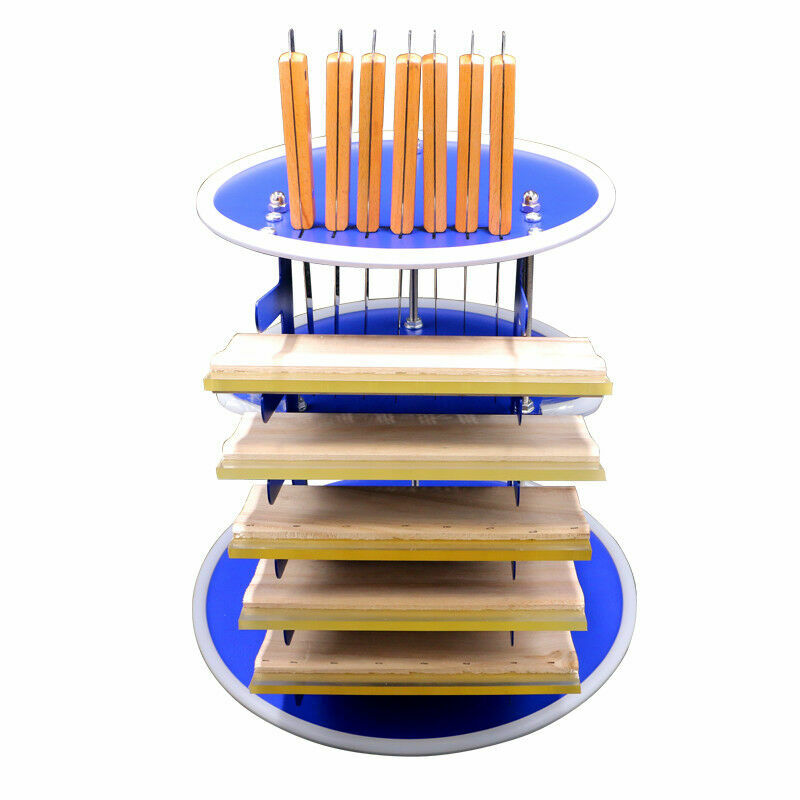 3 Layer Desktop Screen Printing Rotary Storage Rack for Squeegee Spatulas