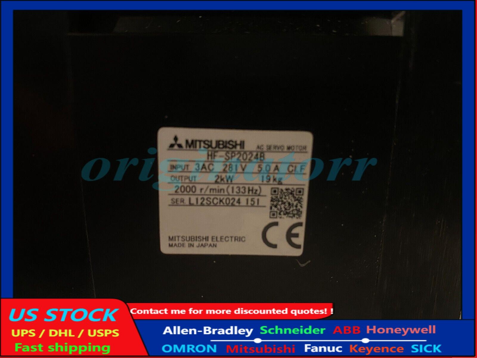 Mitsubishi HF-SP2024B One New HFSP2024B Servo Motor Expedited Shipping