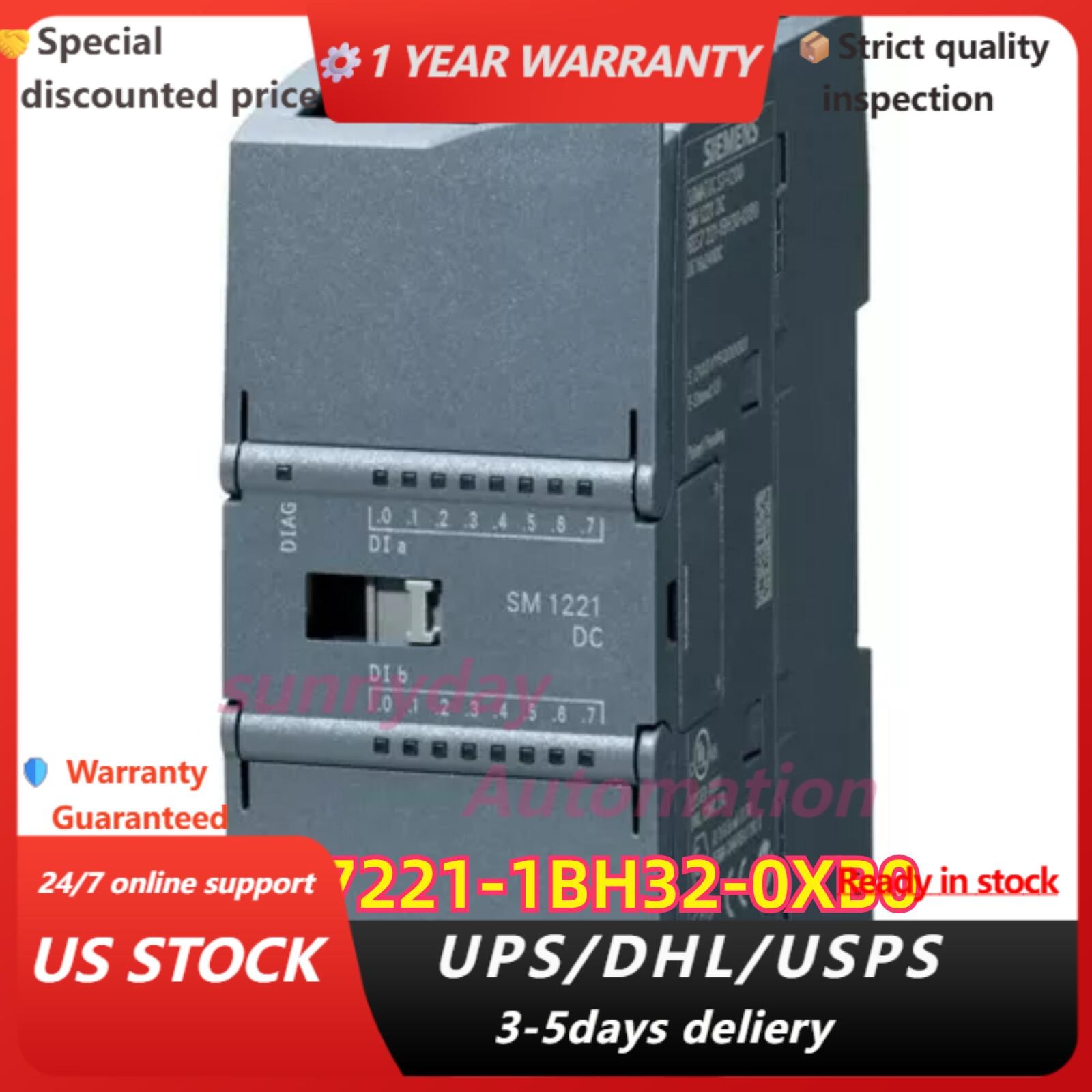 New Siemens S7-1200 Digital input SM 1221 6ES7 221-1BH32-0XB0 6ES7221-1BH32-0XB0