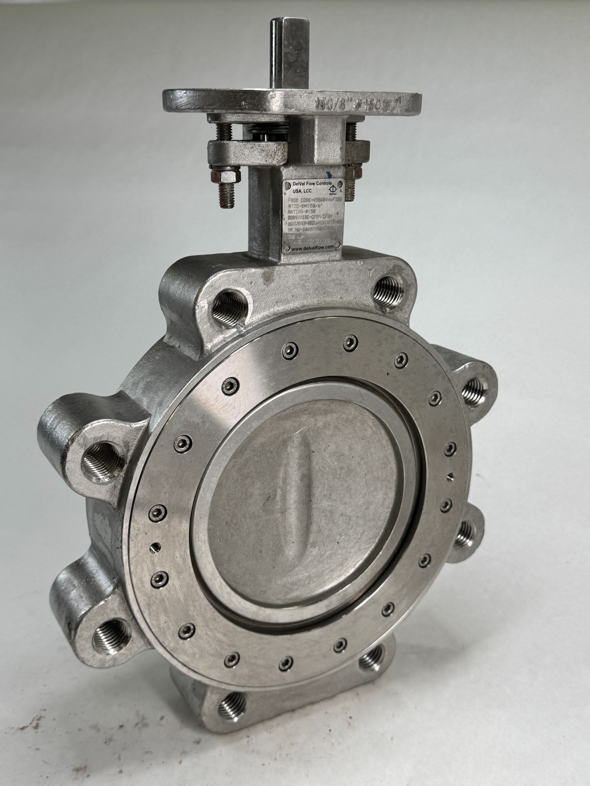DELVAL Series 45 6″ Class 150 High Performance Lug Butterfly Valve Stainless Stl