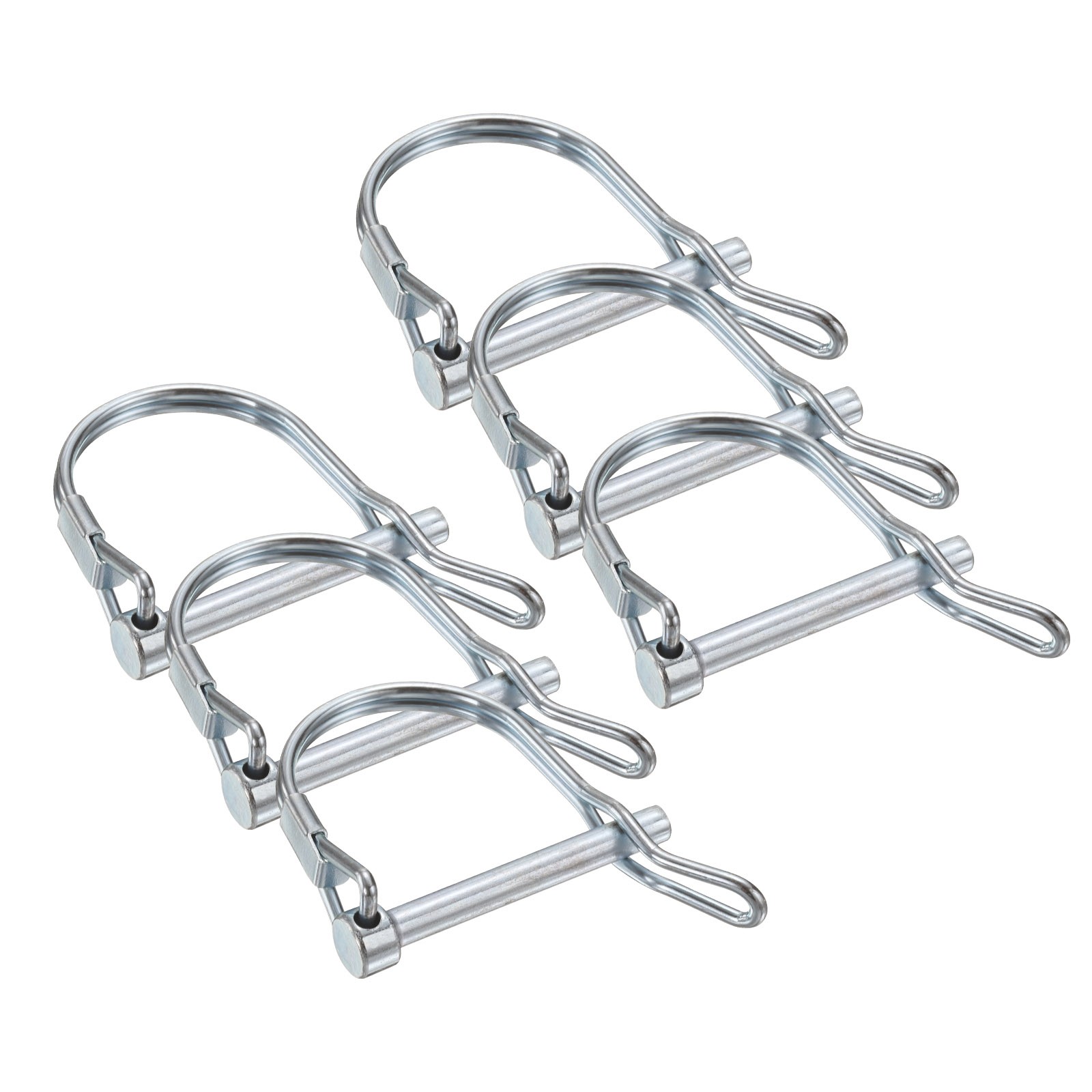 6 Pcs Trailer Coupler Pins, 3/16″ x 1.6″ Safety Wire Spring Lock Hitch Pin