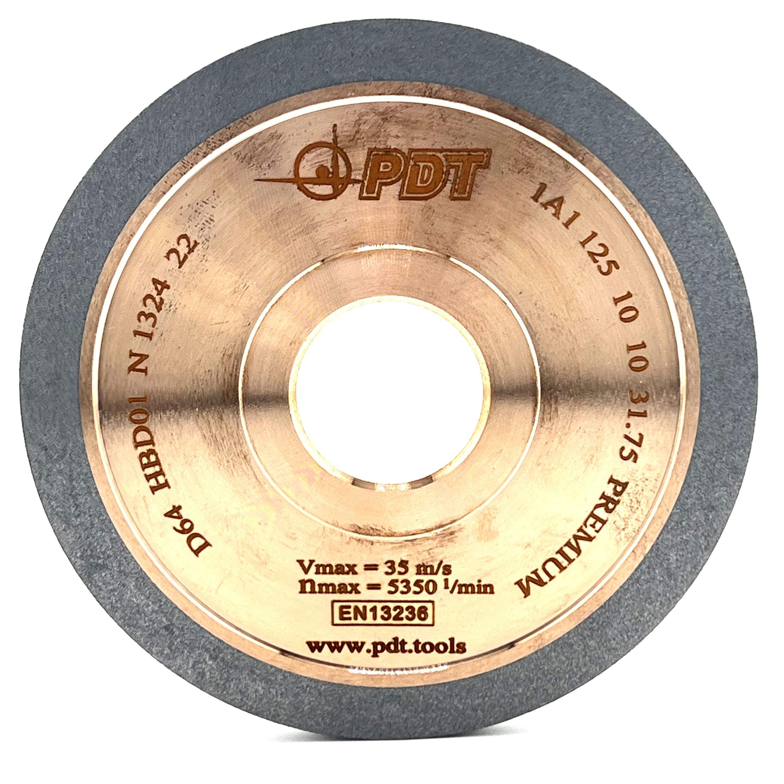Diamond grinding wheel 1A1 125-10-10-31.75 D64 PREMIUM HBD01