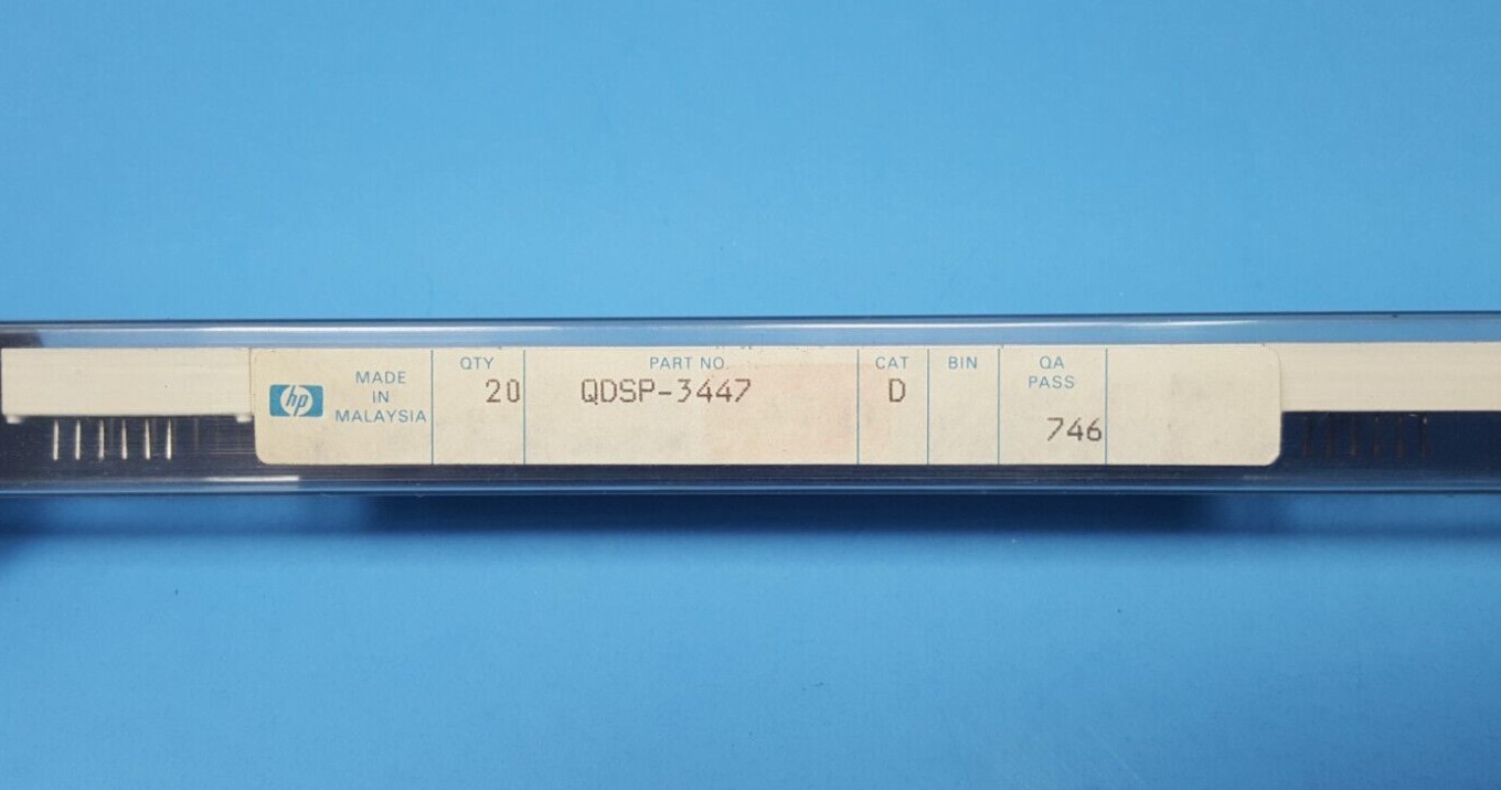 (2PCS) 7-Segment LED Displays, HDSP-3401 / QDSP-3447, HP, 20 mm (0.8 inch), RED