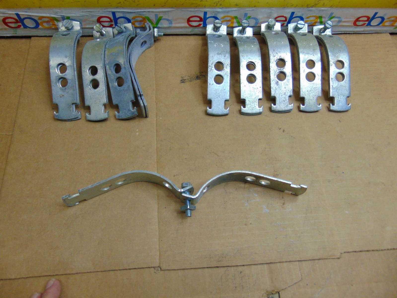 Superstrut- 4″ Conduit Strut Straps 702 With 3 Holes. ( Lot Of 10 )