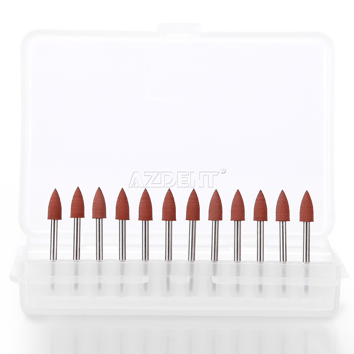 Dental 12pcs/kit Brownie Polishers Friction Grip FG Burs Mini Points 1.6mm 0413