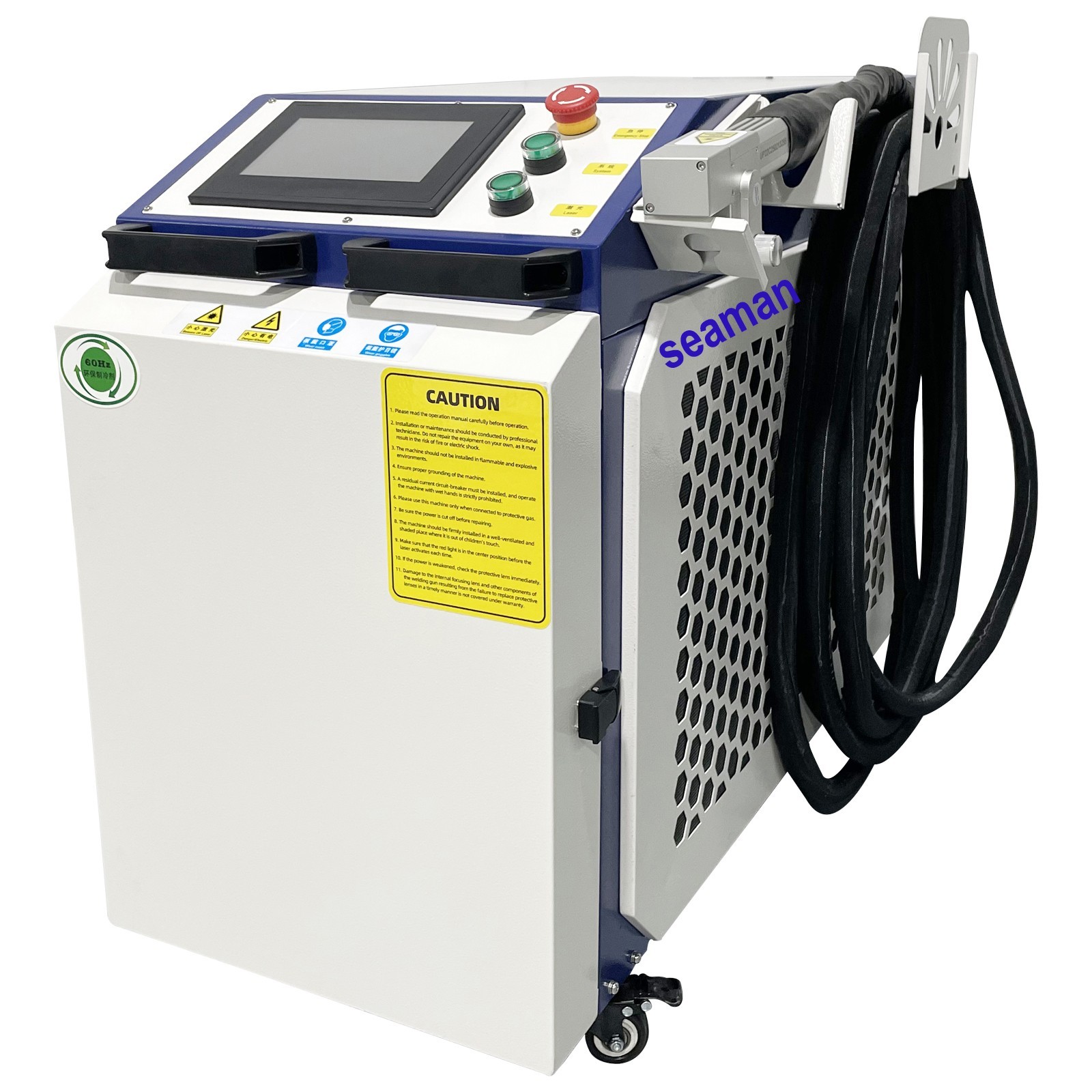 1500W Industrial Handheld Laser Rust Remover Metal Oxide Paint Coating Stripping