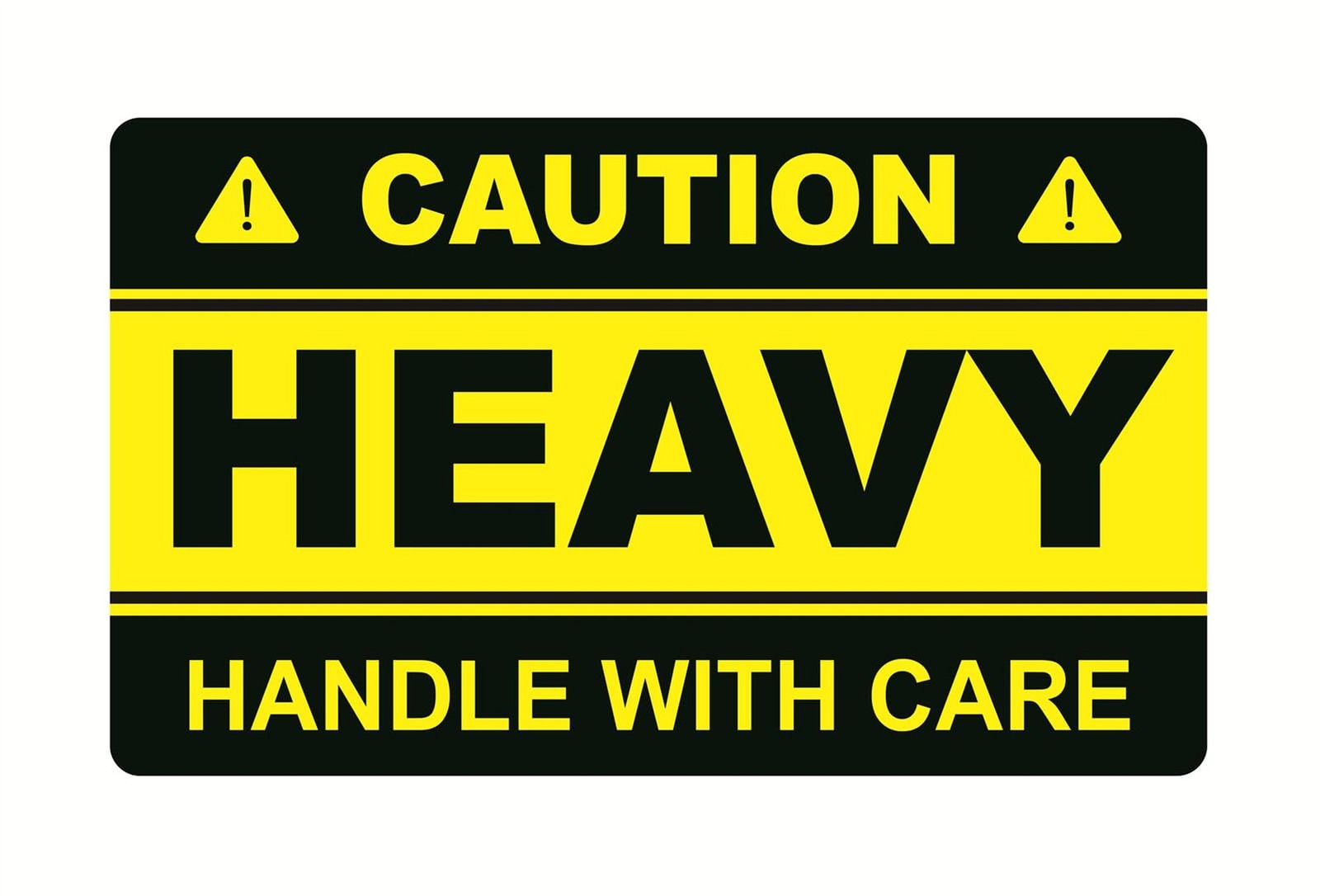 Caution Heavy Sticker,3x5inch 50pcs Large Heavy Handle with Care Shipping Sti…