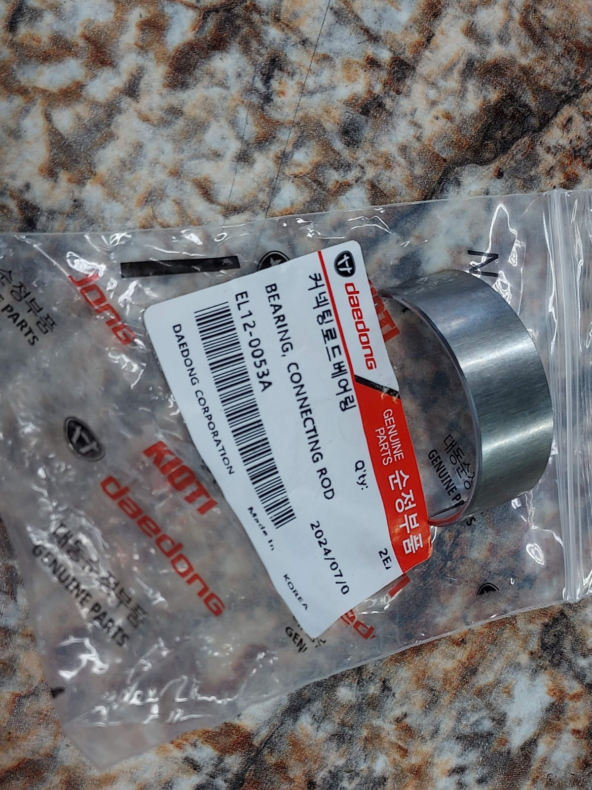 NEW OEM KIOTI EL12-0053A CONNECTING ROD BEARING FOR CS CK ZTR MECHRON AND K9