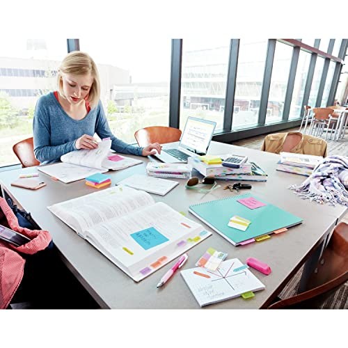 Post it Page Markers Assorted Colors 1 2 in x 2 in 50 Sheets 5 Pads Pack