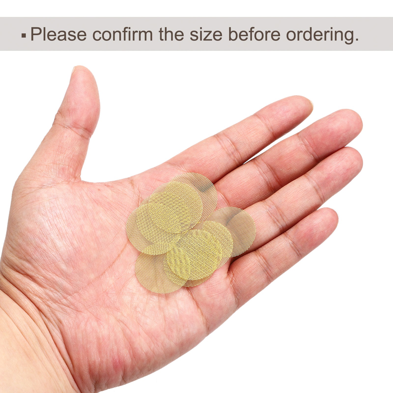 Pipe Screen Brass Screens, 1 Inch(25.4mm) Diameter for Pipe Filter, Pack of 120