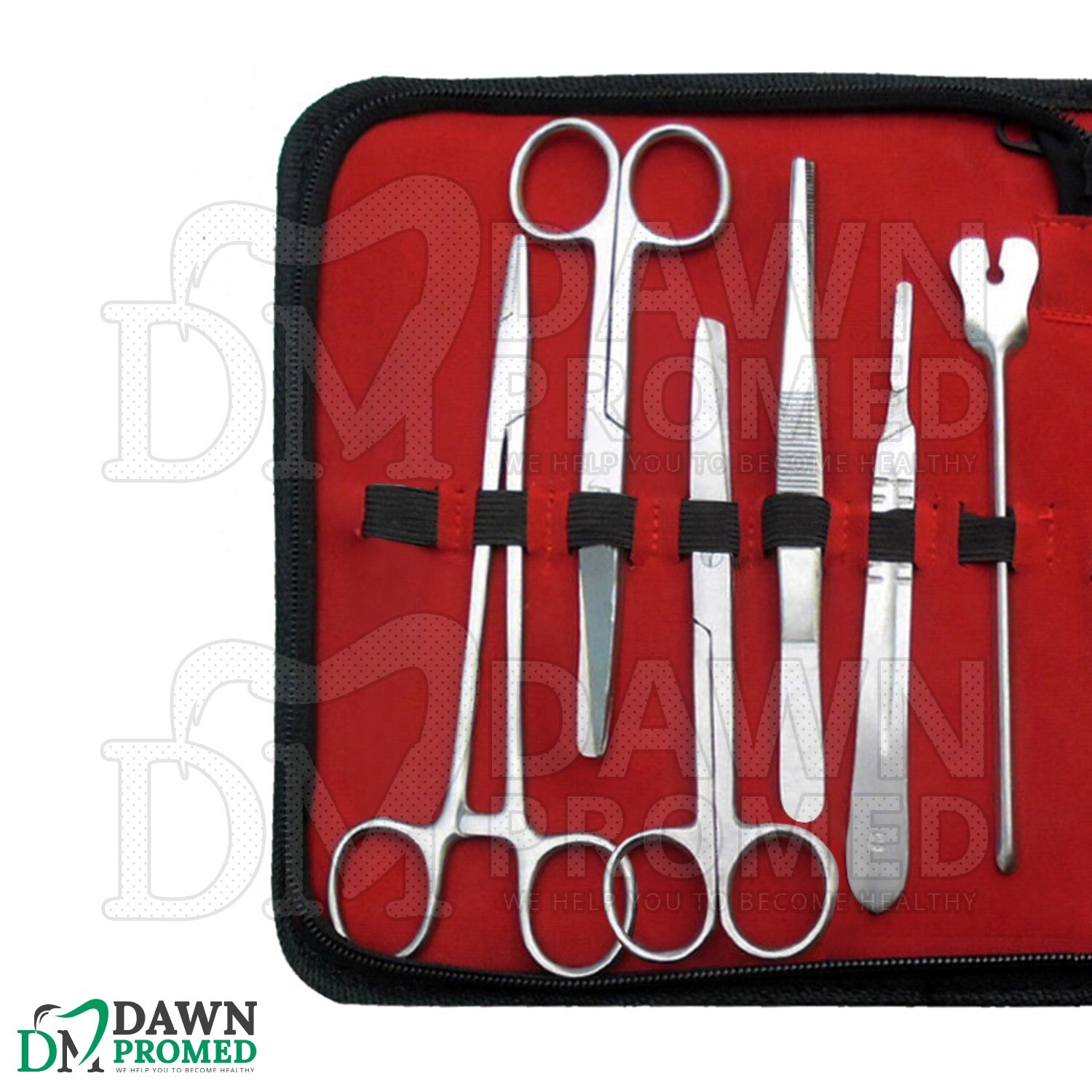 12 Pcs Military Surgical Instruments Kit Emergency First Aid Set With FREE Case