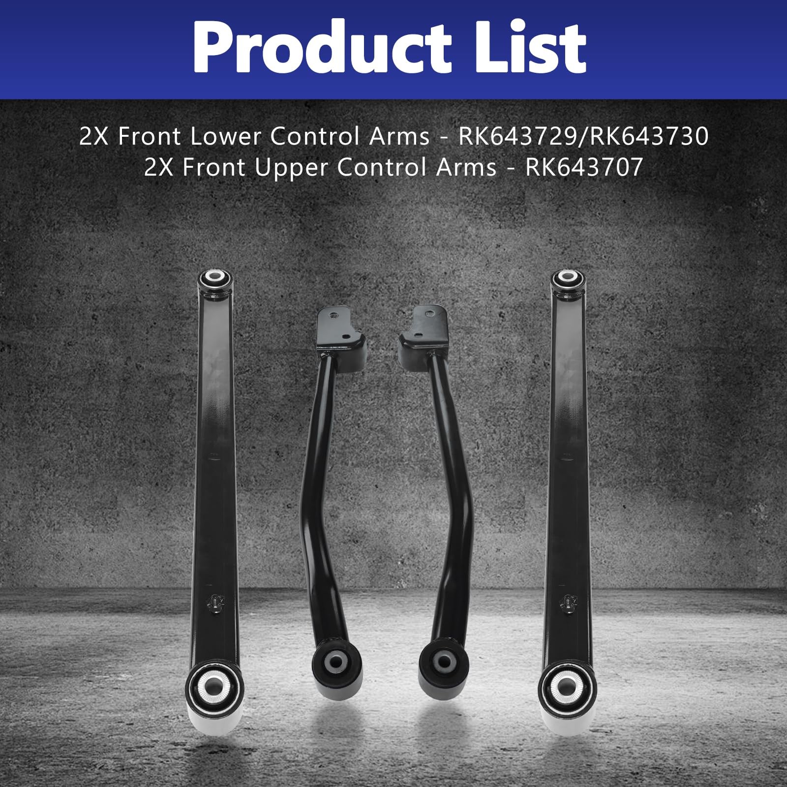 Front Control Arms Left for Wrangler Gladiator 2018-2025 RK643729