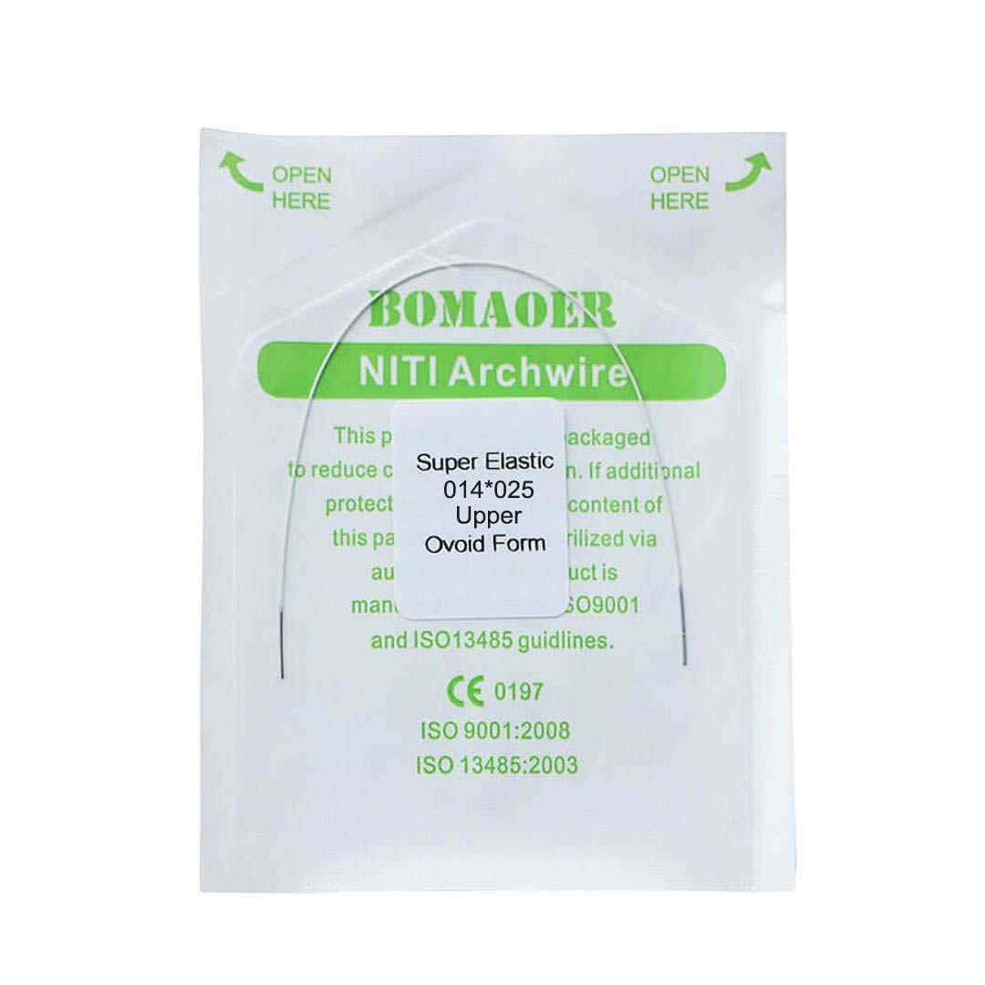 1×Dental Orthodontic Niti Rectangular Arch Wires Tooth Color Coated 14×25Upper