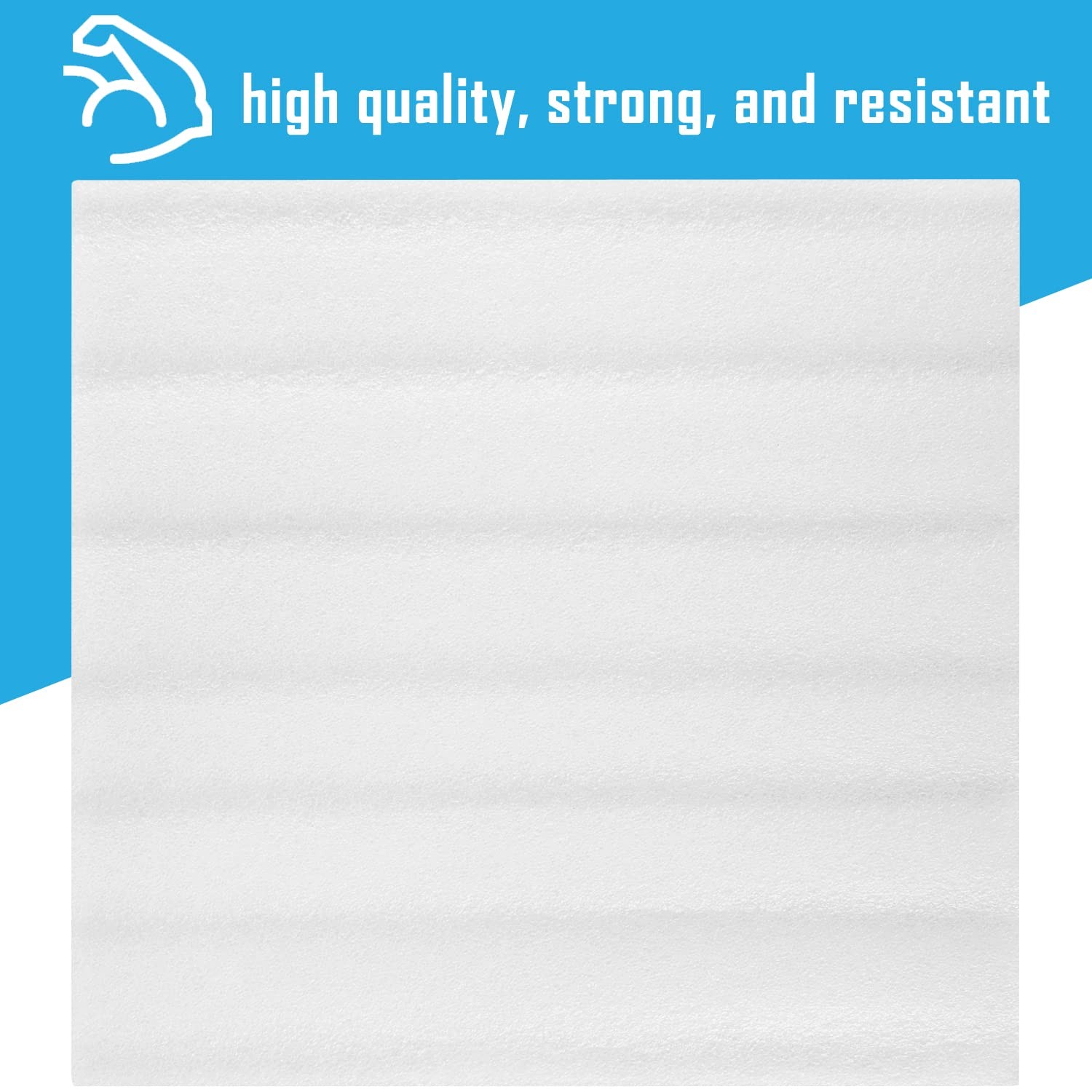 100 Pack Foam Sheets, 12″ x 12″, 1/16″ Thickness, Foam Wrap Cushioning Materi…