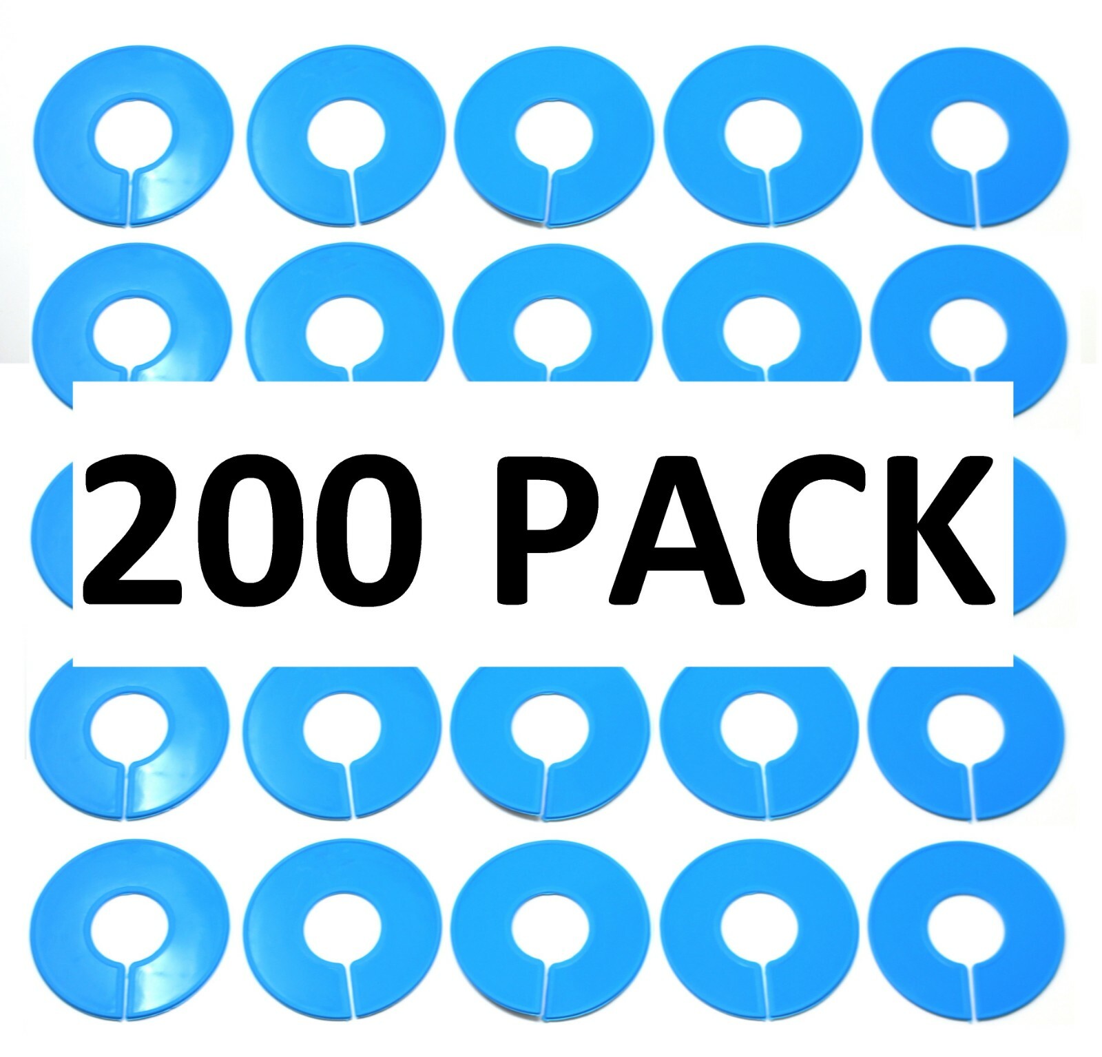 Blue Round Plastic Blank Rack Size Dividers – Multi-Pack
