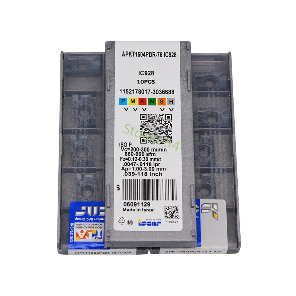 10pcs APKT1604PDR-76 IC928 Milling Inserts CNC blade APKT1604PDR-76 IC928
