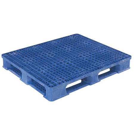 High Density Polyethylene Pallet, 48 In L, 40 In W, 6 1/4 In H, 5, 000 Lb