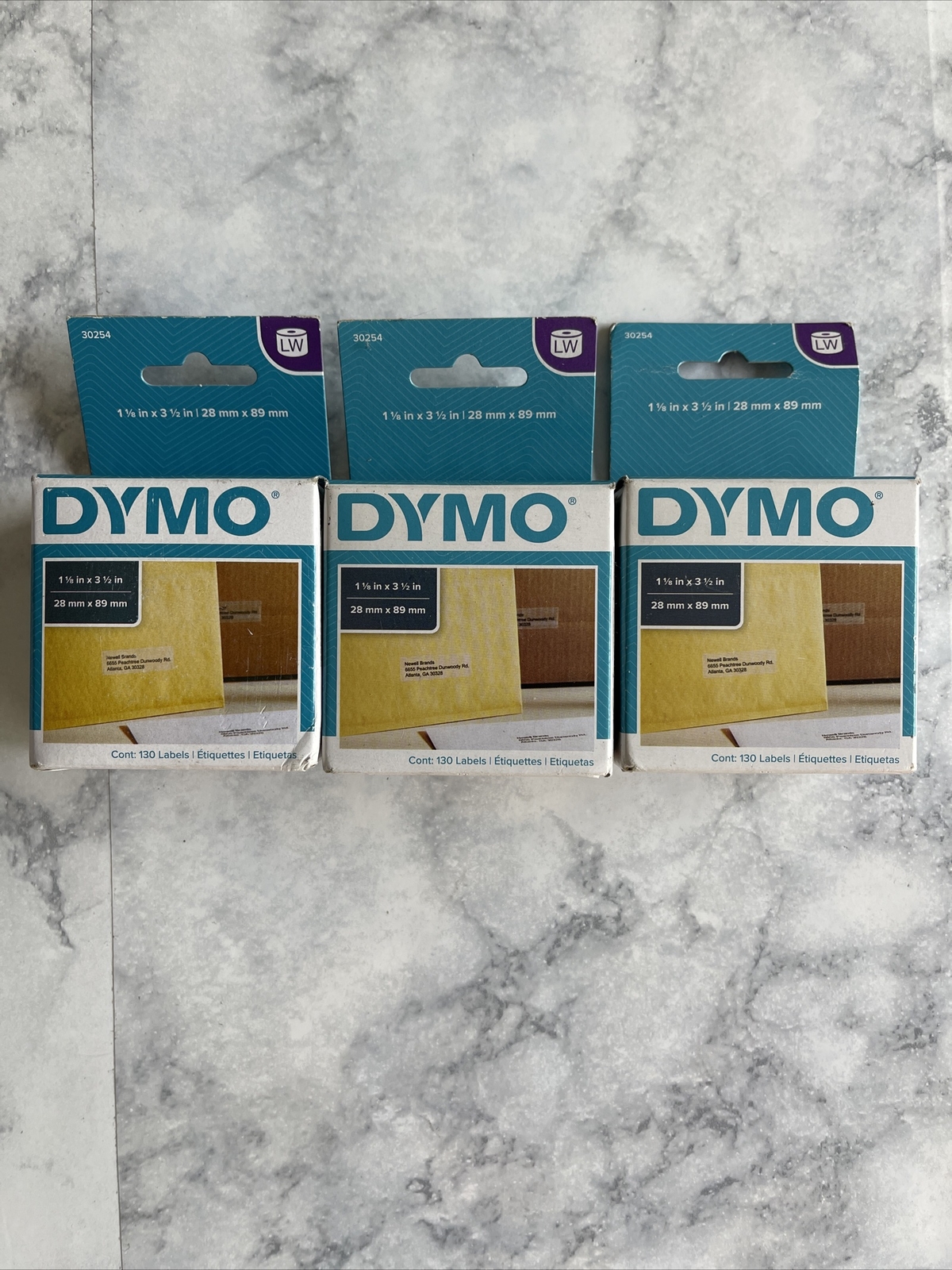 390 LABELS – DYMO LW Mailing Address Labels 30254 Printer Clear 1 1/8”x3 1/2″