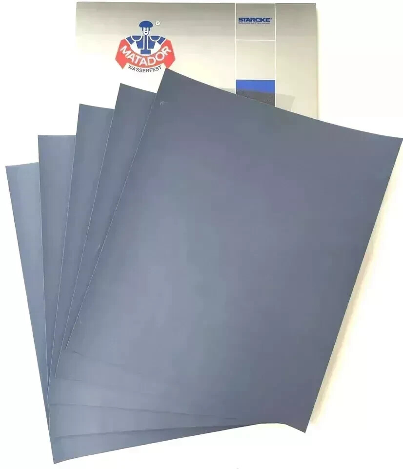 Matador Abrasiv Sandpaper 30 Sheet Wet Dry 5000 Grit 9×11 Silcon Carbide Starck”